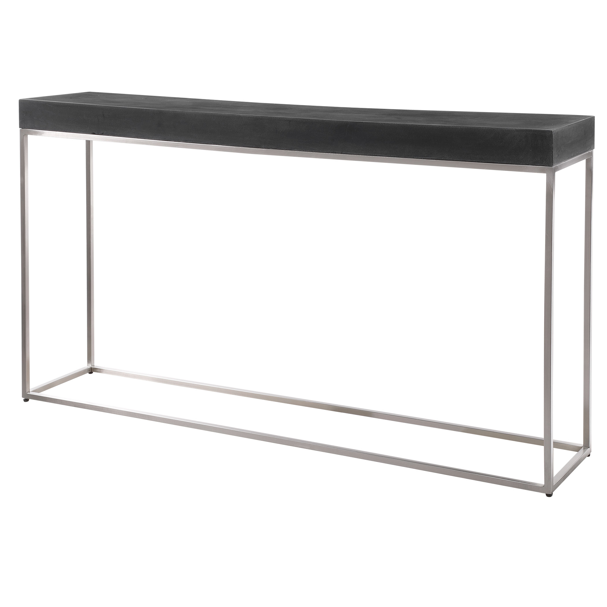 Jase Black Concrete Console Table large image 