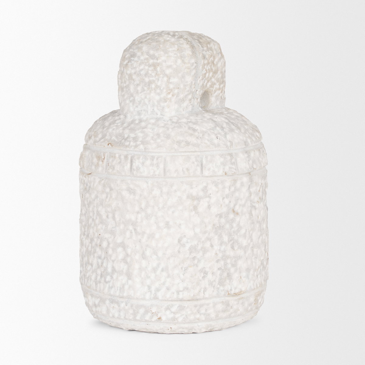 Irina Large White Marble Door Stopper, Decorative Object by Mercana, 6.5" length x 6.5" width x 10" height View 6