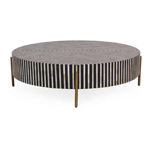Chameau Medium Coffee Table Black And White