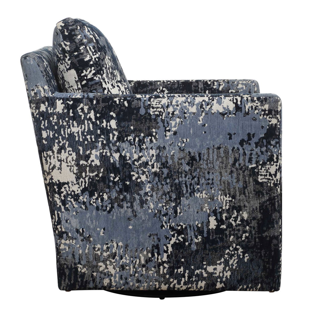 Tisdell Patterned Swivel/Glider, Accent Chair by Uttermost, 26.5" width x 33" height x 31.5" depth View 6