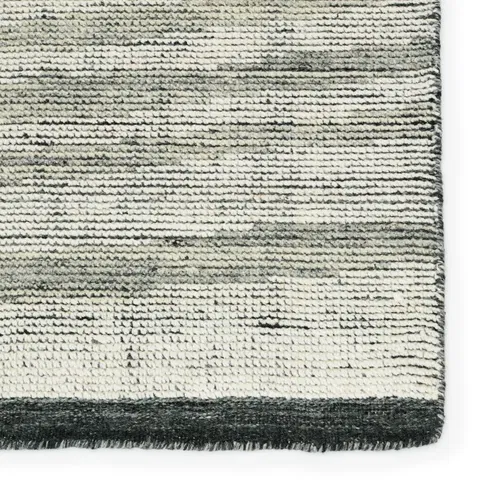 Rize Abstract Hand Knotted Wool Ivory/Gray/Green Area Rug