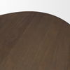 Jovani 94' Solid Dark Brown Mango Wood Oval Dining Table thumbnail 6