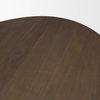 Jovani 94'L x 47'W Oval Pedestal Dining Table | Modern | Dark Brown Wood | Seats 8, by Mercana, 94" length x 47" width x 30" height thumbnail 7