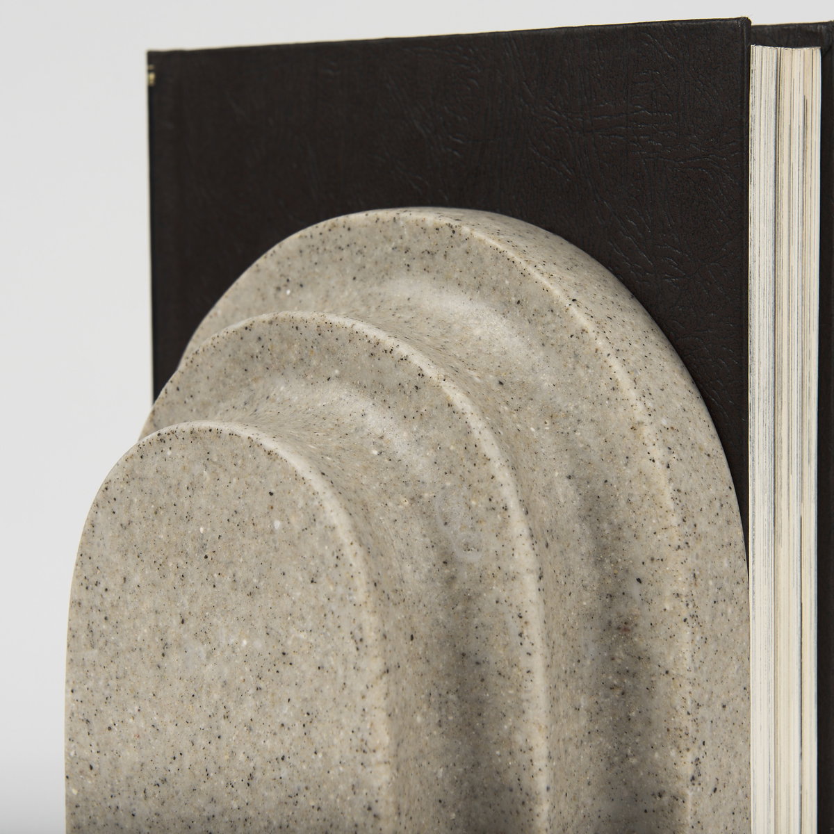 Empire Sandstone Resin Arc Book End Set, Bookend by Mercana, 5.75" length x 5" width x 8" height View 9