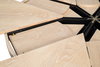 Tower Jupe Dining Table Med Bleached Oak, by Sarreid, 4'7" length x 4'7" width x 2'6" height thumbnail 5