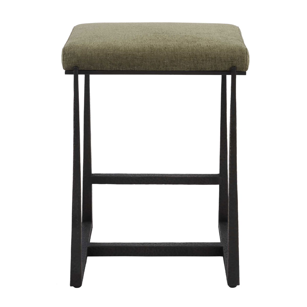 Midas Bronze Counter Stool, Counter & Bar Stool by Uttermost, 18.5" width x 26" height x 15.5" depth View 7