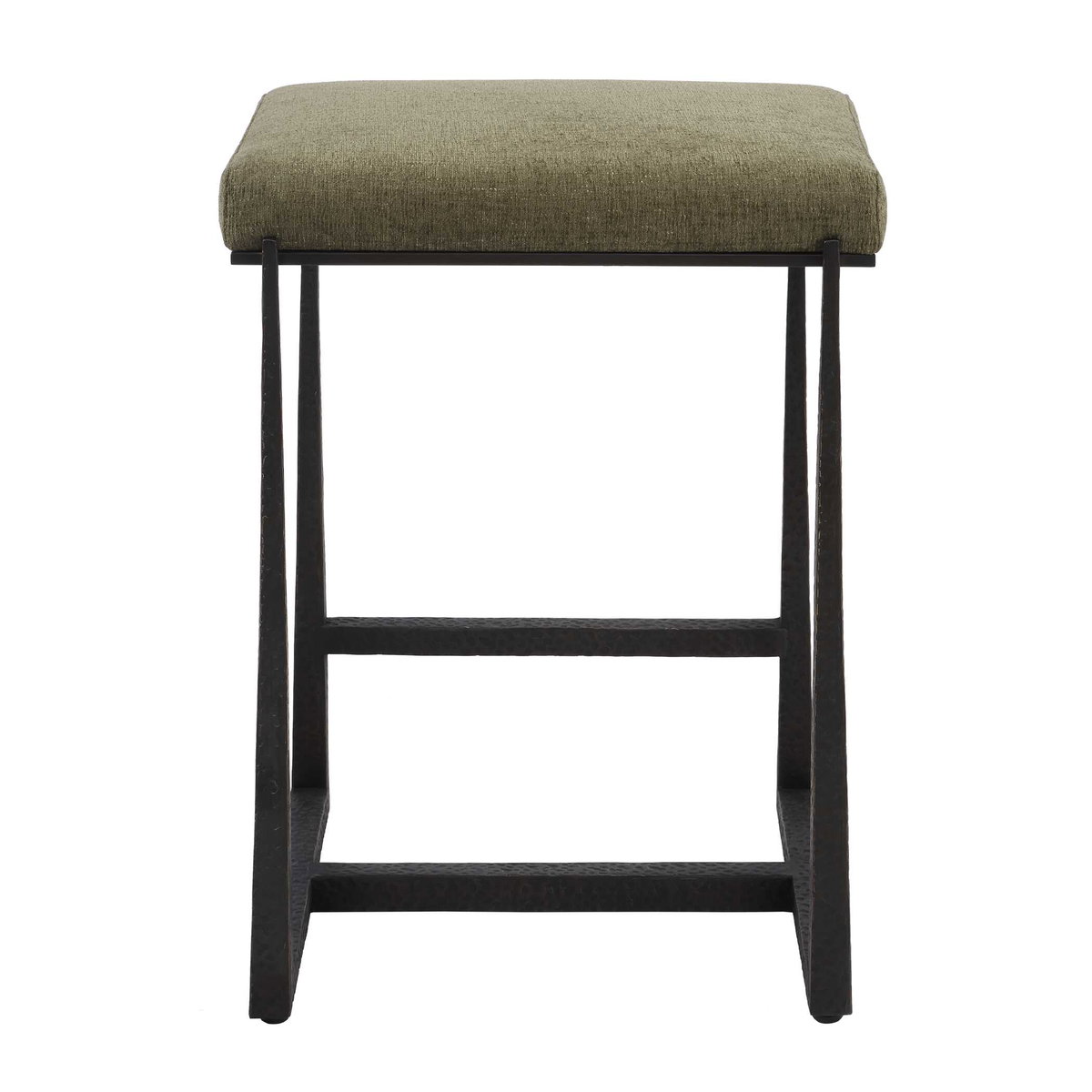 Midas Bronze Counter Stool, Furniture by Uttermost, 18.5" width x 26" height x 15.5" depth View 7