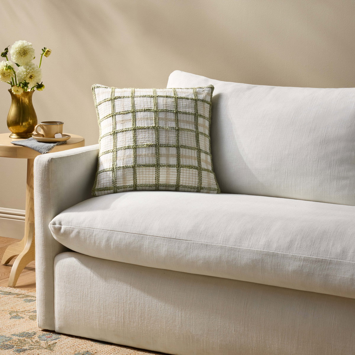 Chris Loves Julia x Loloi Norman Pillow, Decorative Pillow, 18" length x 18" width View 2
