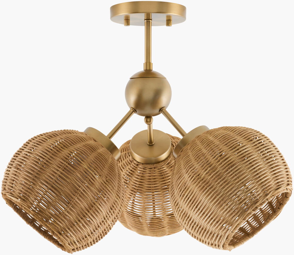 Pawa Chandelier, by Surya, 20" length x 20" width x 16" height