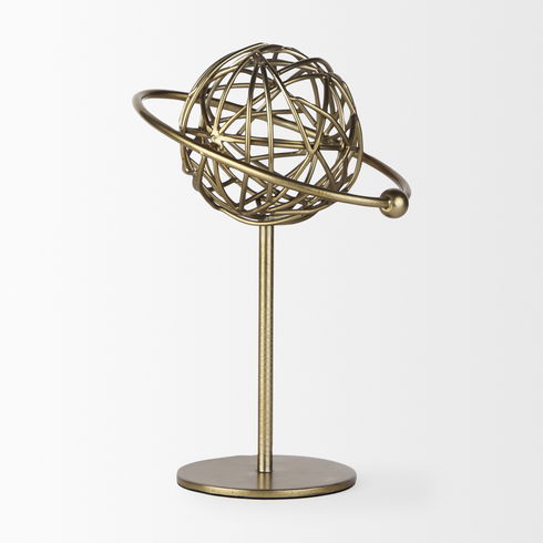 Atlas  Gold Metal Solar System Ornament