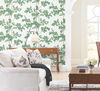 Lunaria Silhouette White & Green Wallpaper thumbnail 2