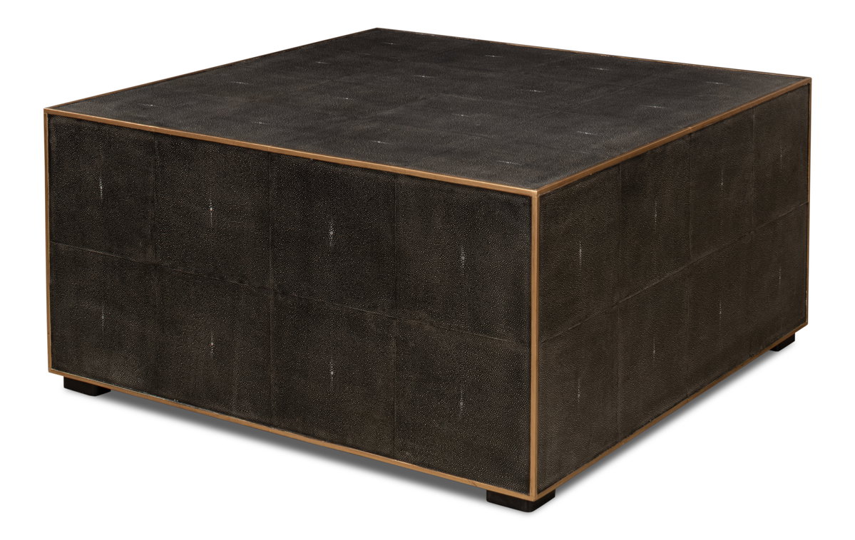Midnight Coffee Table, by Sarreid, 3' length x 3' width x 1'6" height View 1