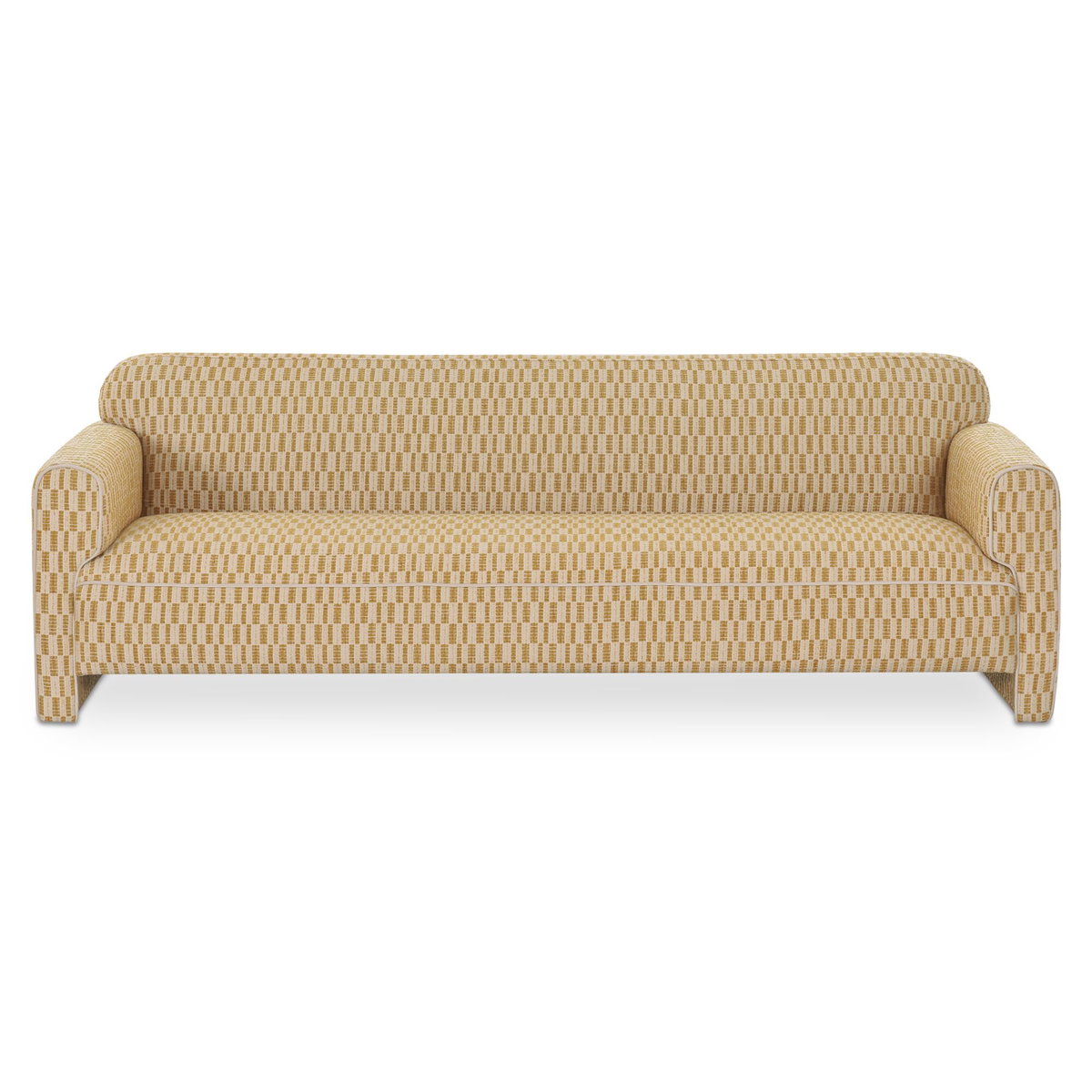 Leo Sofa Chartreuse, Sofas & Sectional by Moe's Home, 90" width x 29.5" height x 33.8" depth View 1