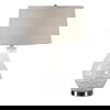 Camellia Glossed White Table Lamp thumbnail 0