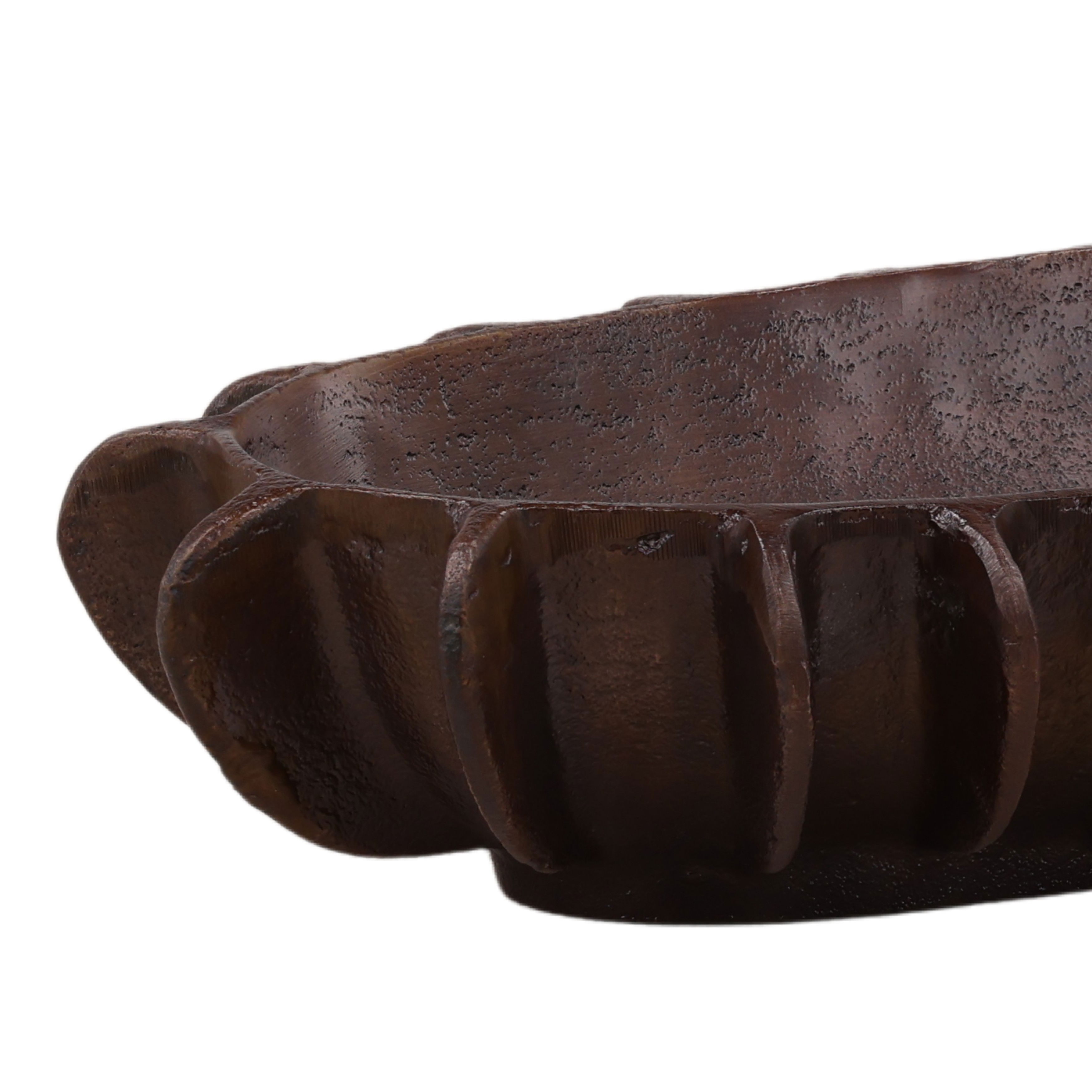 Isaura Bowl Bronze, Decor by Dovetail, 19" width x 3" height x 9" depth View 4