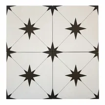 Online Designer Bathroom Arden 9" x 9" Beveled Porcelain Patterned Wall & Floor Tile