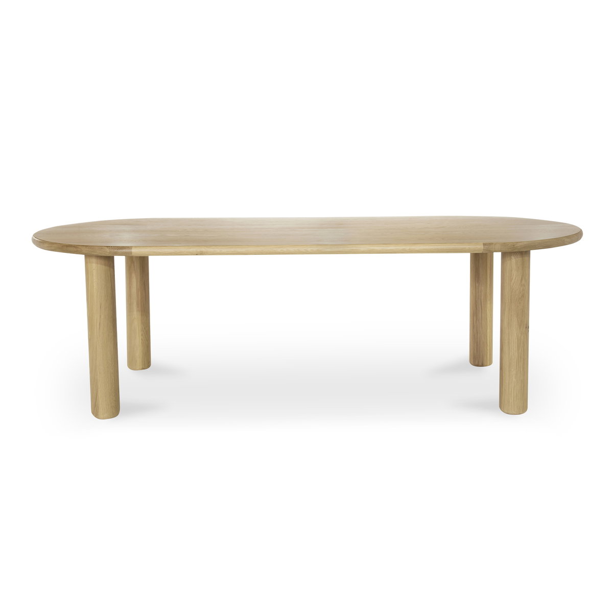 Milo Large Dining Table Oak, by Moe's Home, 96" width x 29.5" height x 42" depth View 1