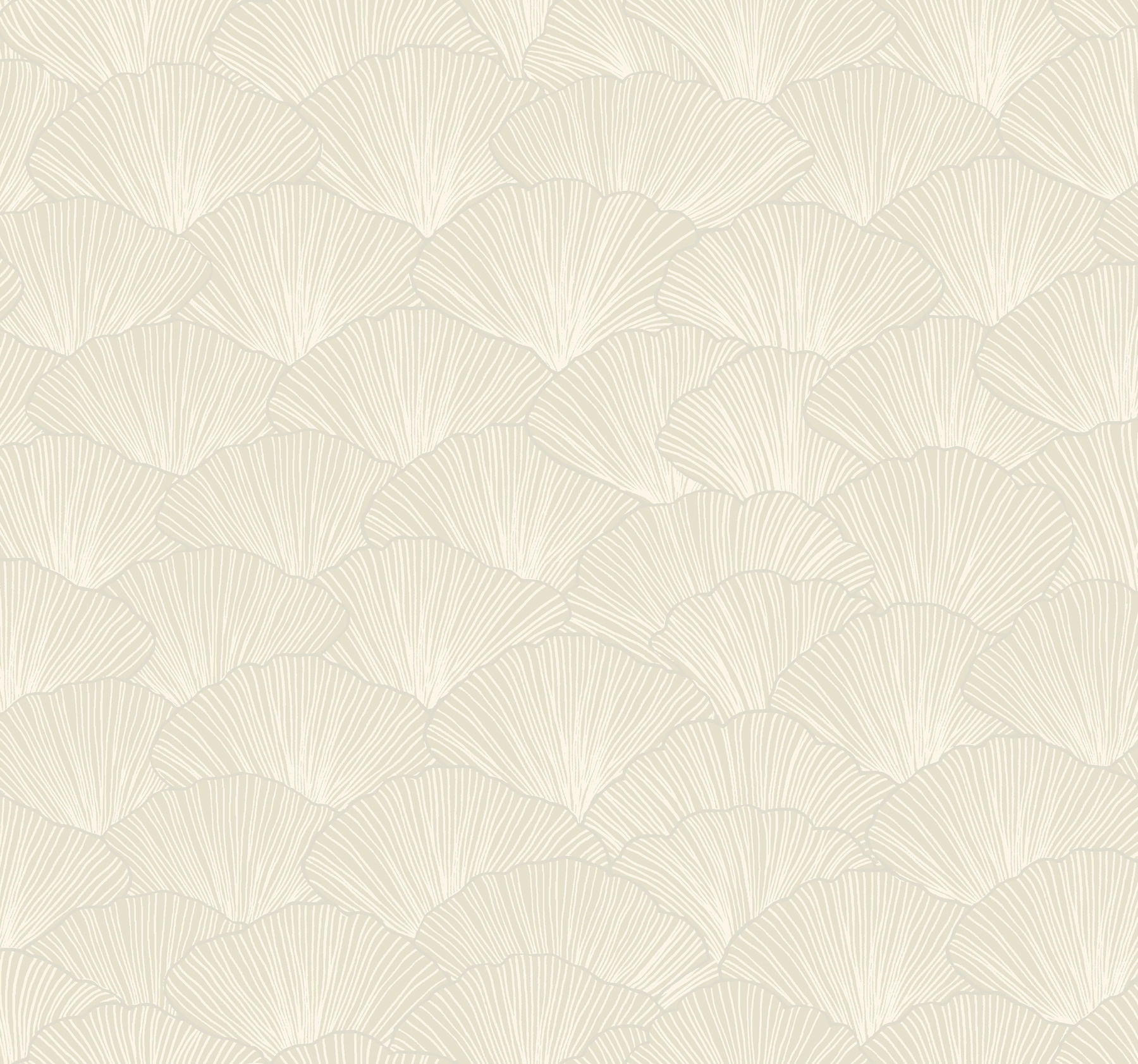 Luminous Ginkgo Taupe Wallpaper large image 