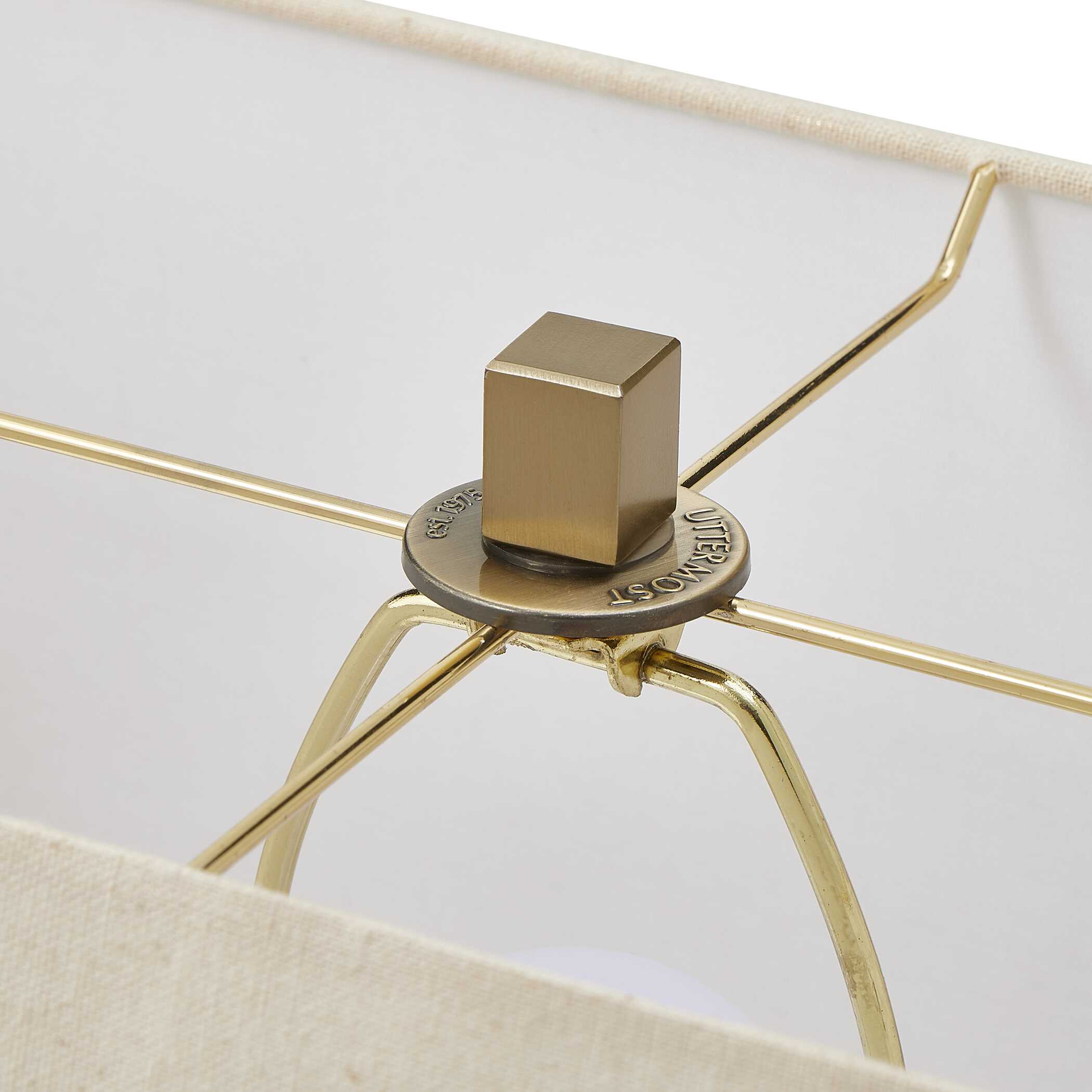 Warrick Modern Travertine Table Lamp large image 