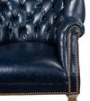 Welsh Blue Leather Chair thumbnail 8