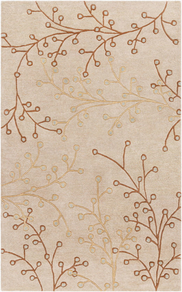 Athena Handmade Rug, by Surya, 8' length x 5' width