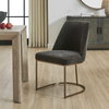 Hanni Gray Upholstered Dining Chair, by Uttermost, 20" width x 33.25" height x 24" depth thumbnail 2