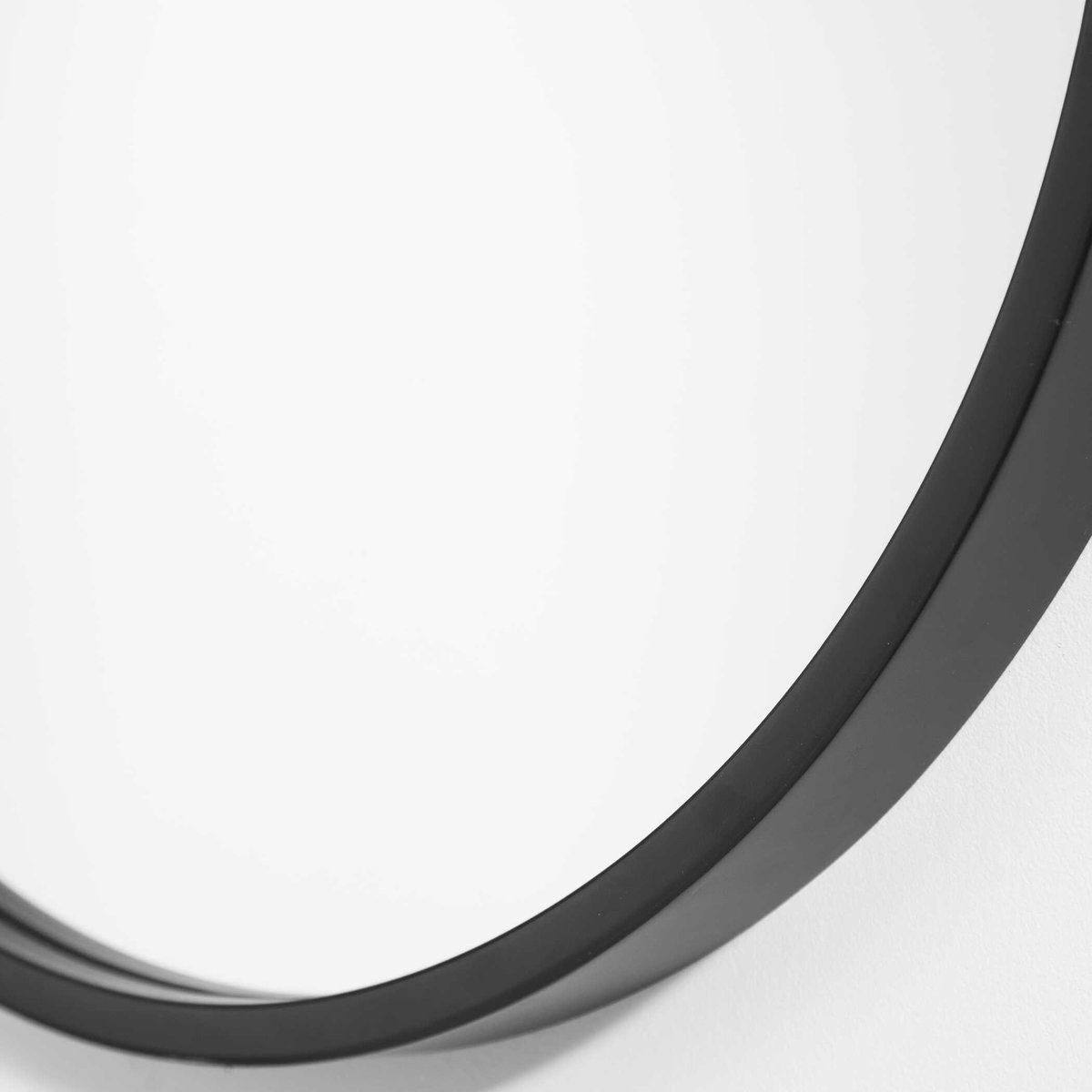Varina Minimalist Black Oval Mirror, by Uttermost, 20" width x 32" height x 1.5" depth View 6