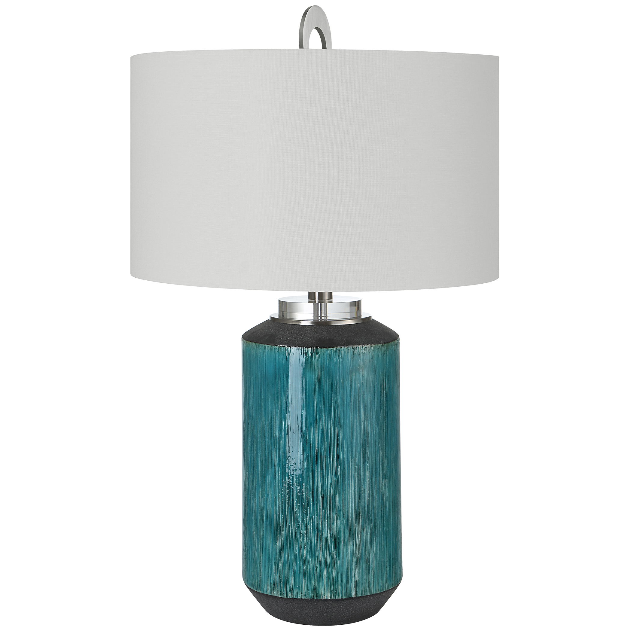 Maui Aqua Blue Table Lamp large image 