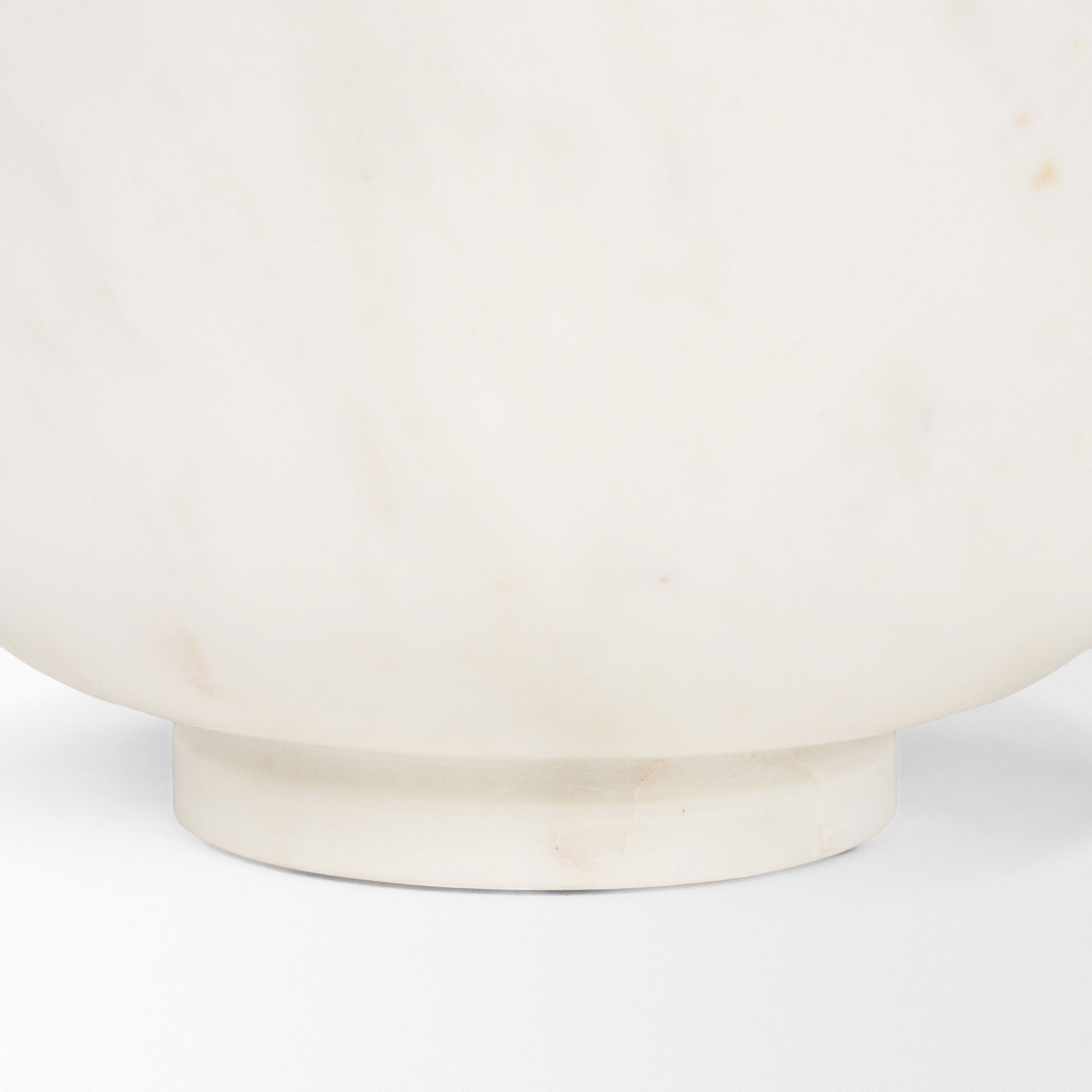Katora Small Premium Solid White Marble Bowl, Decorative Bowl by Mercana, 6.5" length x 6.5" width x 4" height View 7
