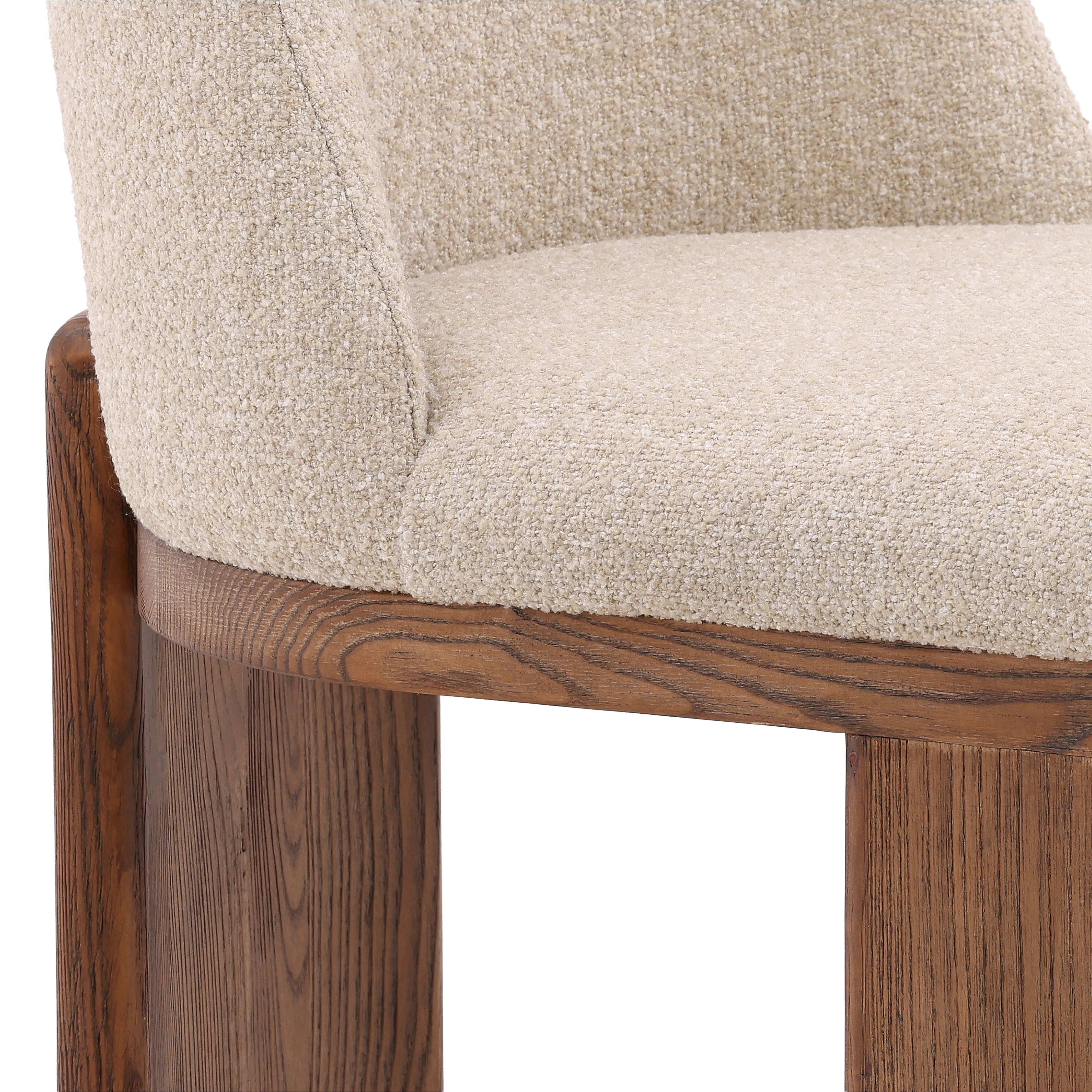 Alistair Dining Chair Sand, by Dovetail, 20" width x 35.25" height x 24" depth View 5