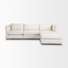 Halston 4 Piece (with 1 x Ottoman) Oatmeal Chaise Sofa Set thumbnail 4