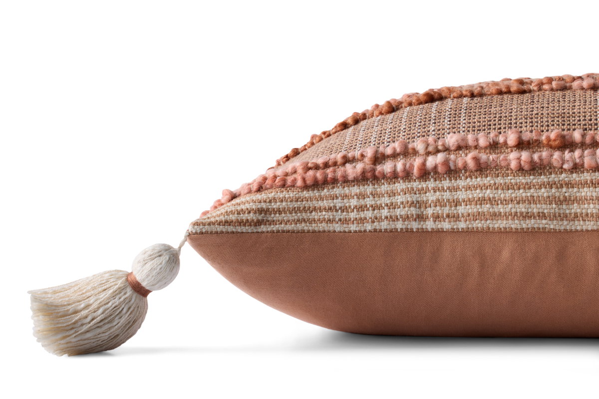 Loloi Rust Pillow, Decorative Pillow, 12" length x 27" width View 2