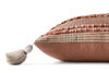 Loloi Rust Pillow, Decorative Pillow, 12" length x 27" width thumbnail 2