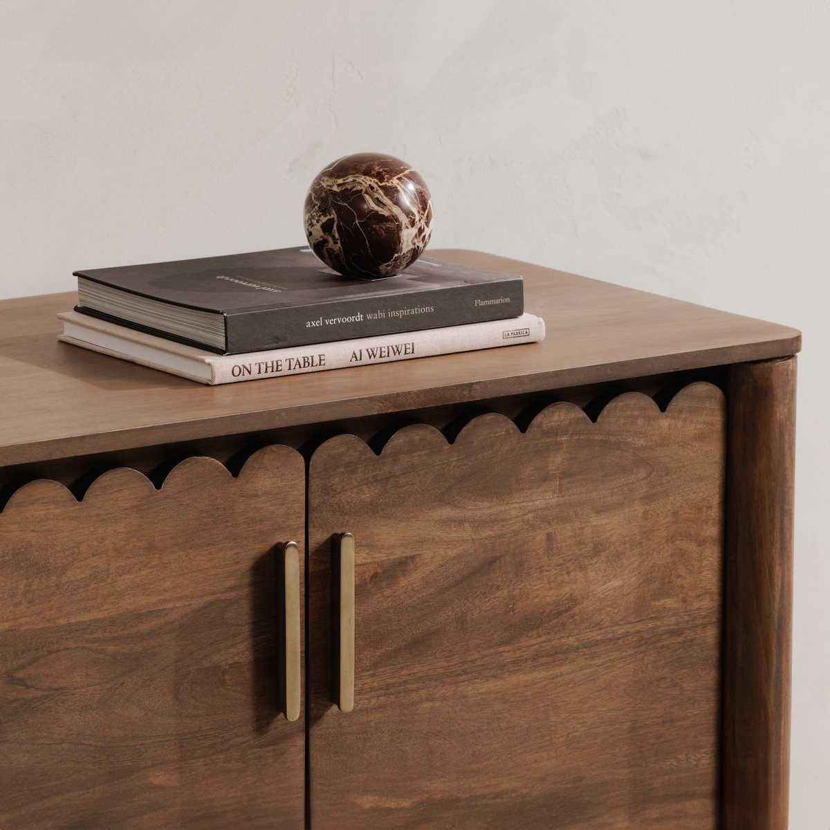 Wiley 4 Door Sideboard Vintage Brown, Cabinets & Sideboard by Moe's Home, 67.75" width x 30" height x 19" depth View 12