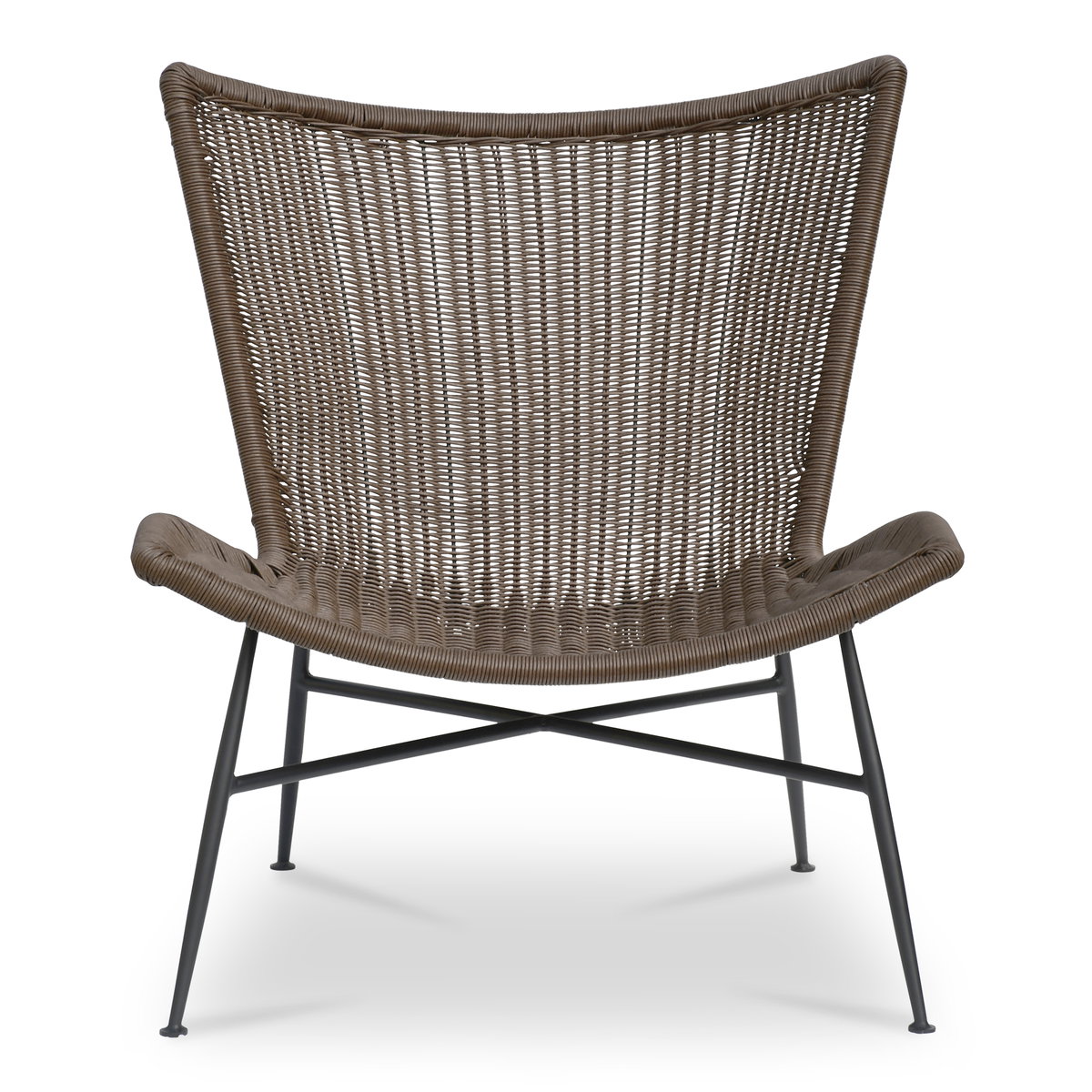 Paige Outdoor Accent Chair Brown, Outdoor Chair by Moe's Home, 2'5.5" width x 2'9" height x 2'8.76" depth View 1