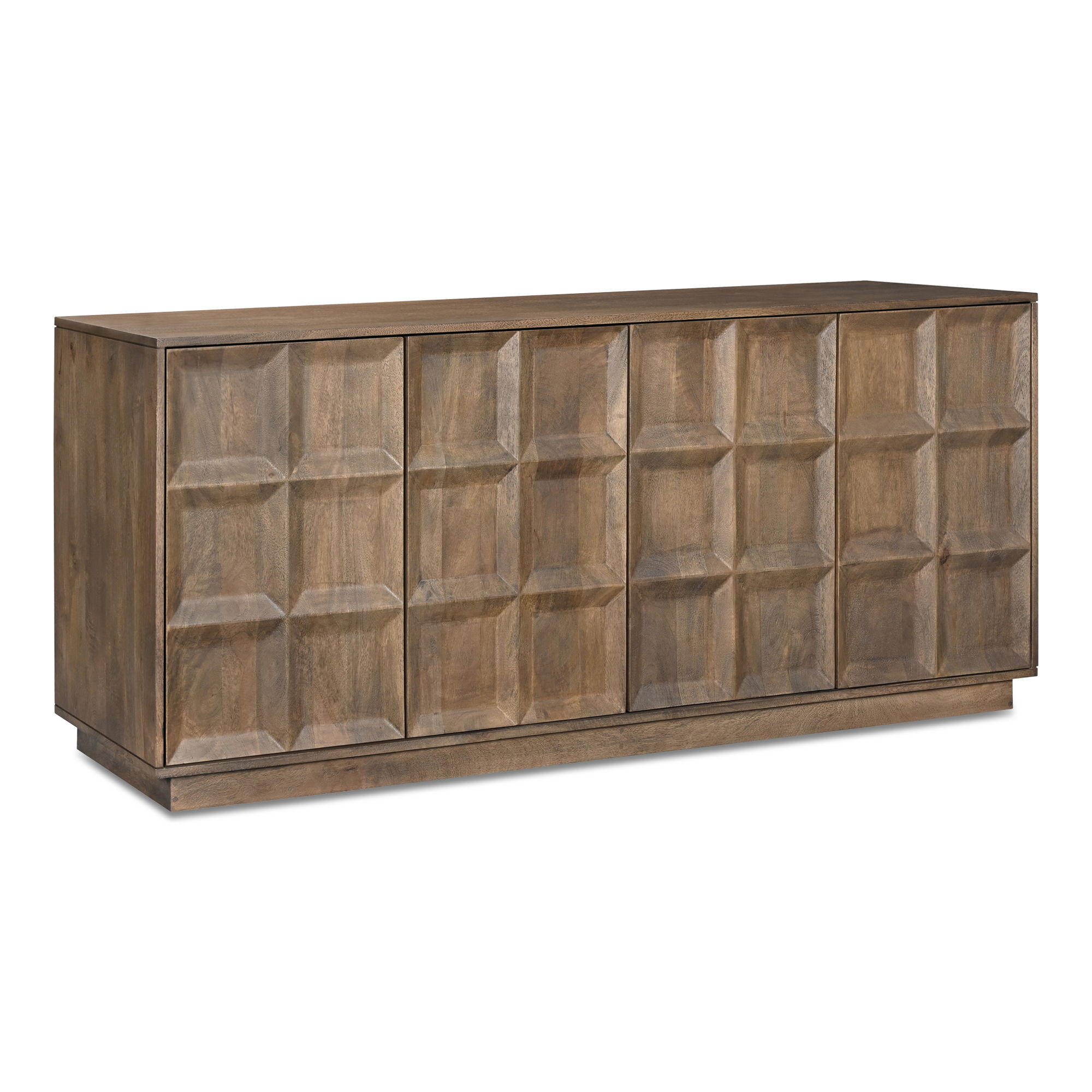 Bowen Sideboard Deep Brown, Cabinets & Sideboard by Moe's Home, 72" width x 30" height x 18" depth View 3