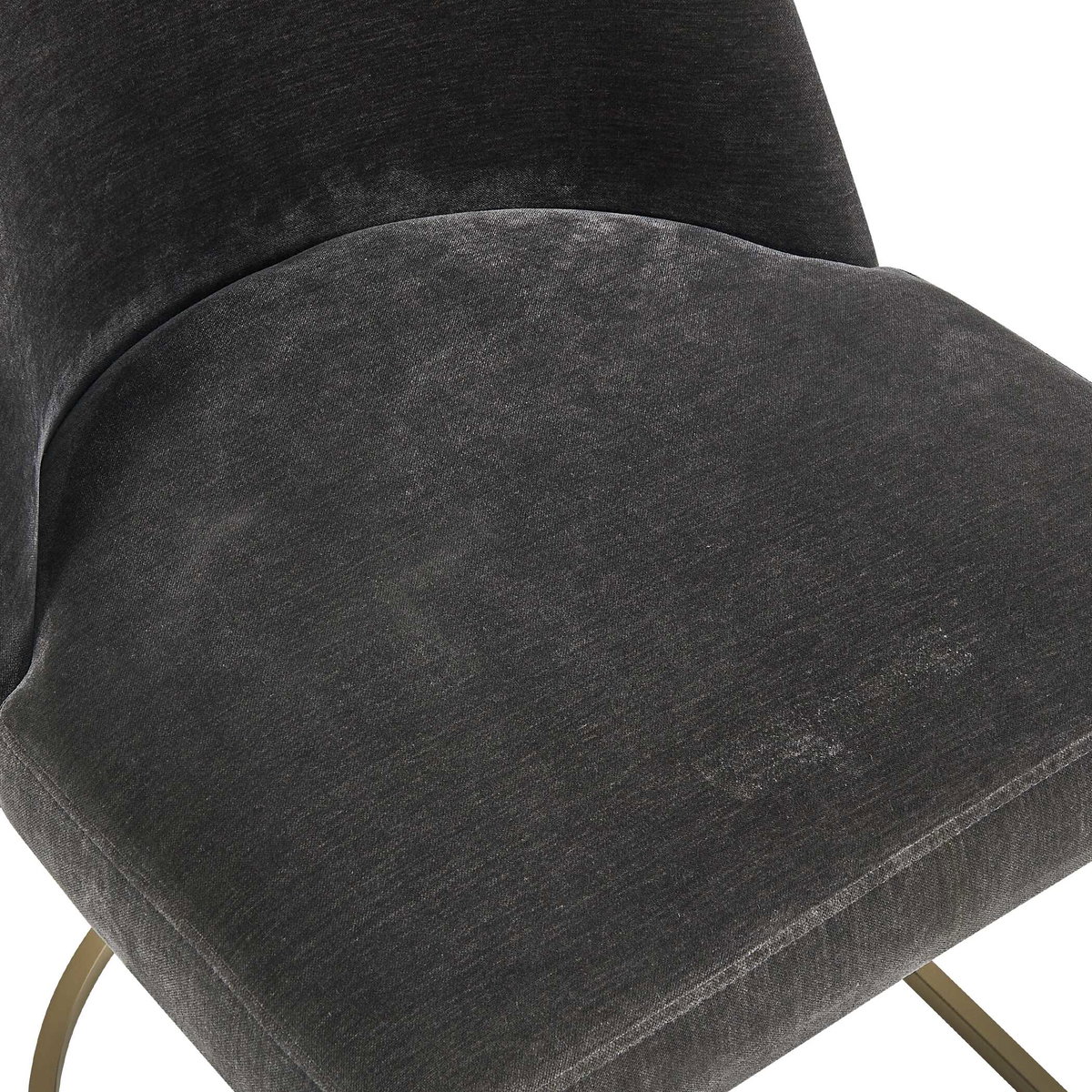 Hanni Gray Upholstered Dining Chair, by Uttermost, 20" width x 33.25" height x 24" depth View 7