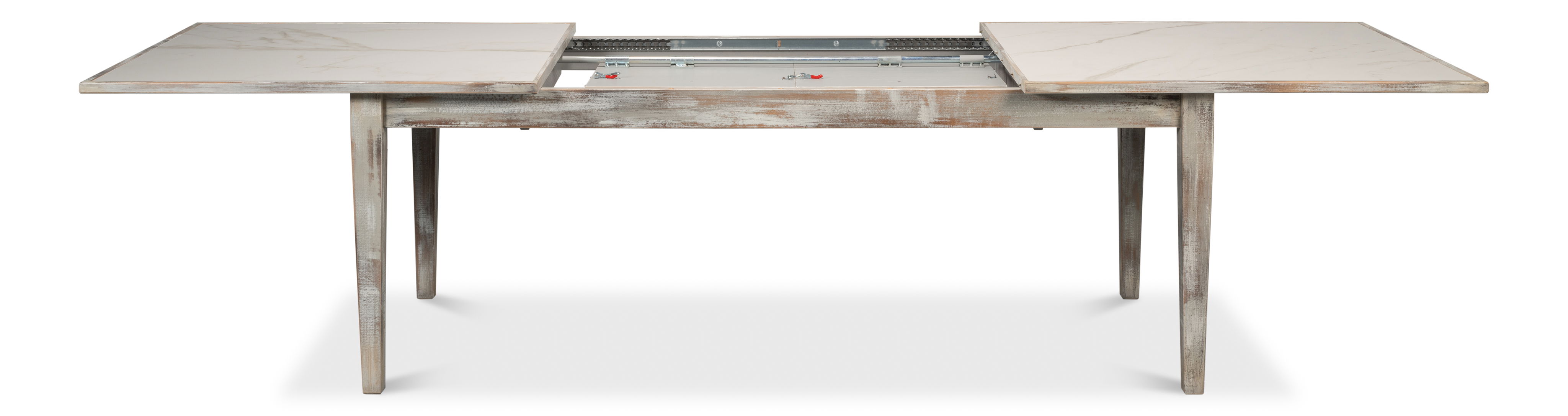 Vince Dining Table, Grey Oak, by Sarreid, 81" length x 41" width x 30" height View 9