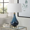 Riviera Art Glass Table Lamp, by Uttermost, 17" width x 27.75" height x 17" depth thumbnail 4