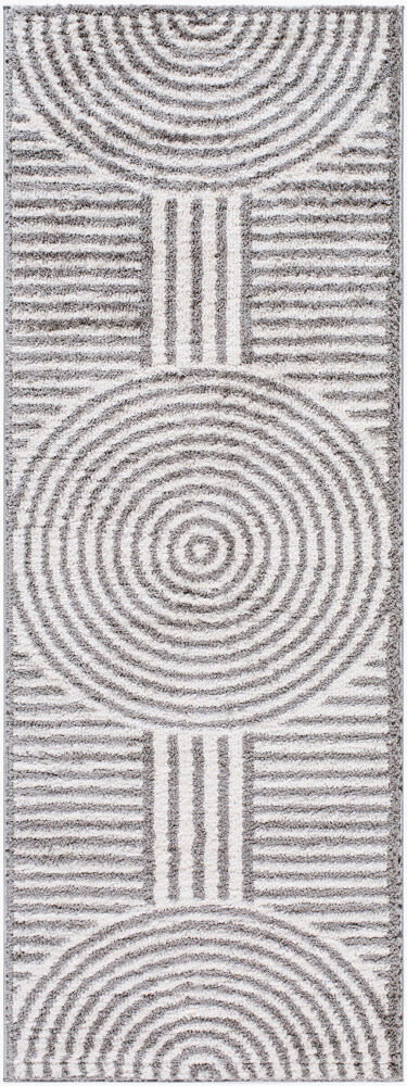 Fossay Shag Machine Woven Rug, by Surya, 7'2.61" length x 2'7.5" width
