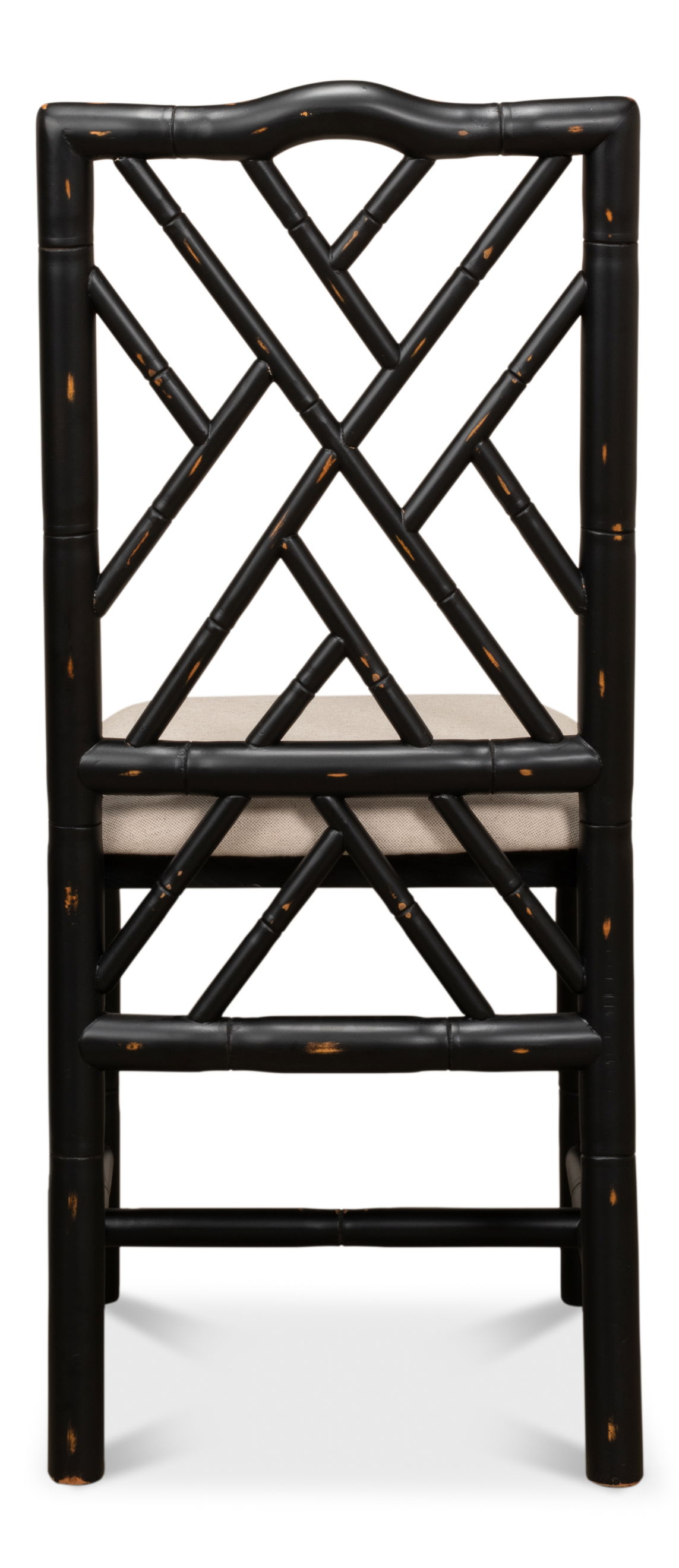 Brighton Bamboo Side Chair Black large image 