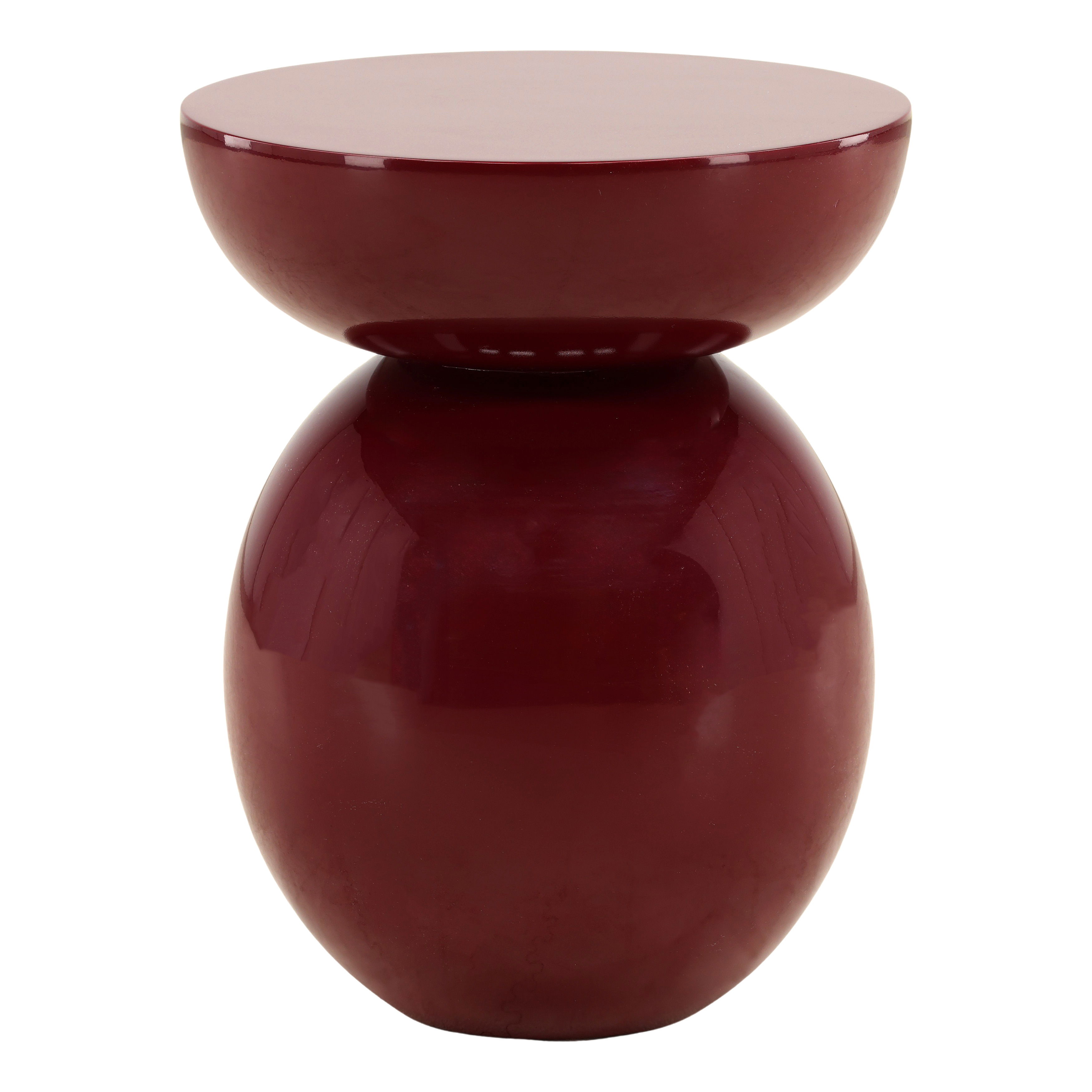 Dax Side Table Burgundy large image 