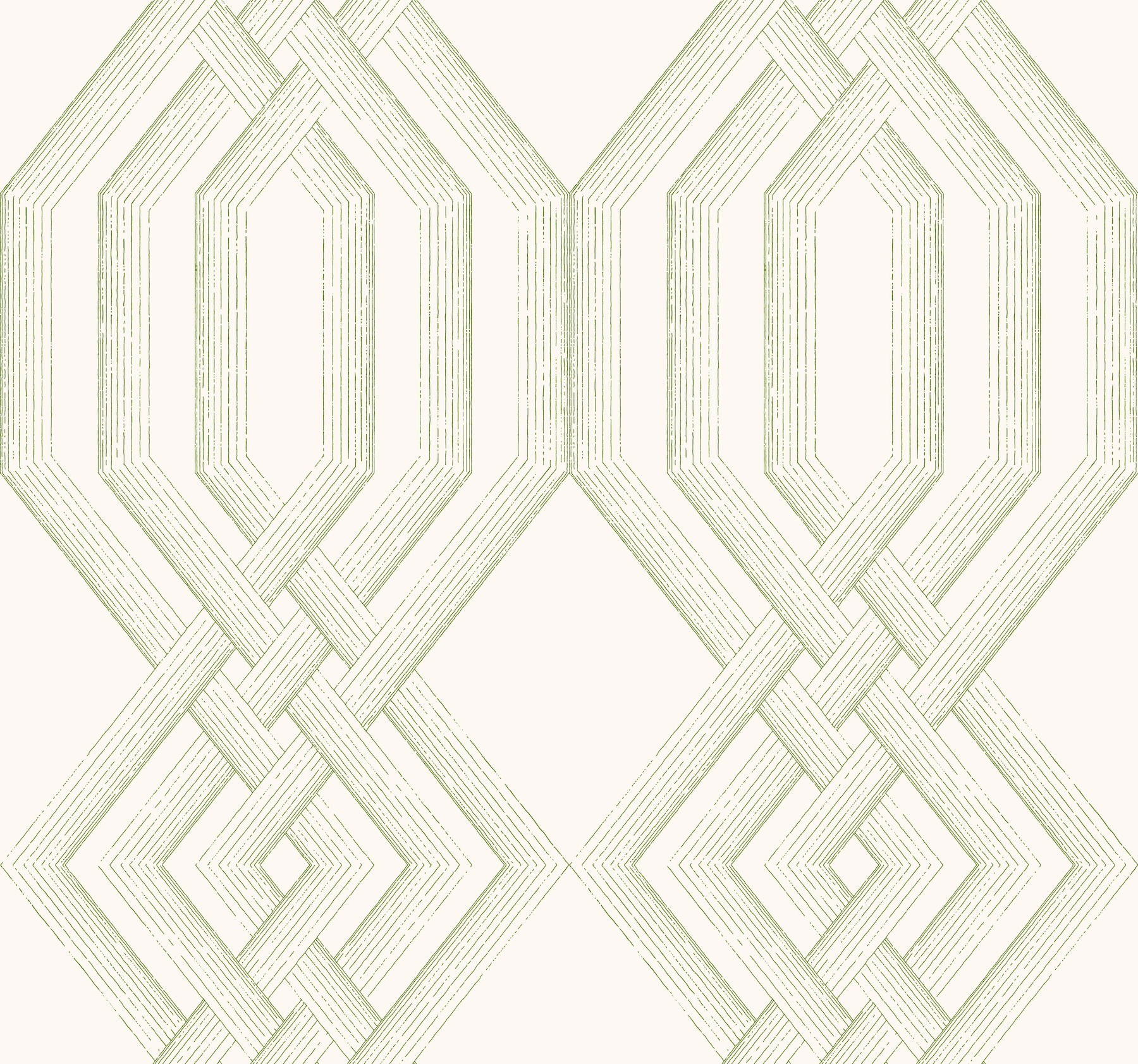 Etched Lattice Green Wallpaper large image 