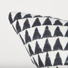 Jolie 22x22 Cream with Black Print Linen Square Pillow Cover, Decorative Pillow by Mercana, 22" length x 22" width x 0.2" height thumbnail 6