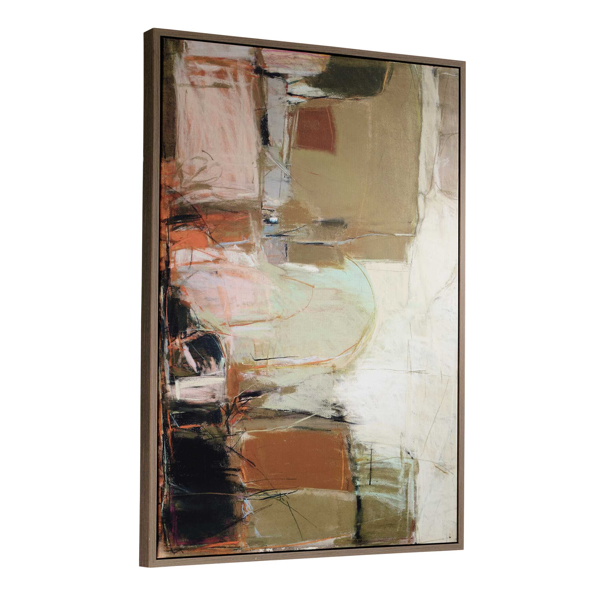 Palace Walls Framed Abstract Art, Painting by Uttermost, 46.5" width x 31.5" height x 2" depth View 4