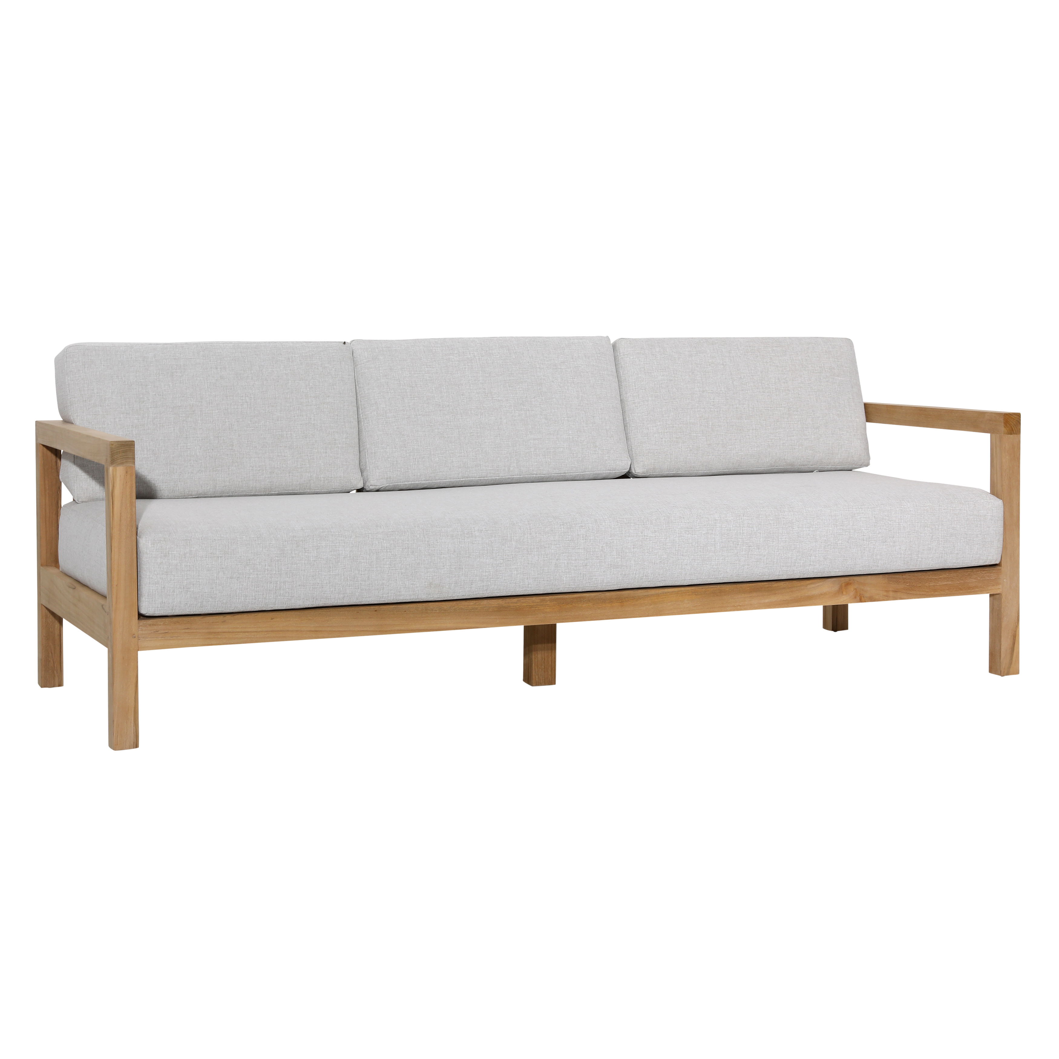 Boe Outdoor Sofa Light Grey, Sofas & Sectional by Dovetail, 82.5" width x 32" height x 31.5" depth View 1
