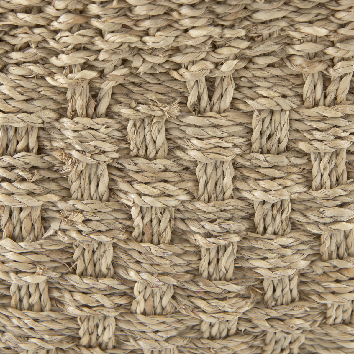 Emra (Set of 3) Light Brown Seagrass Rectangular Basket with Handles, Bins & Basket by Mercana, 17.32" length x 11.81" width x 7.87" height View 7