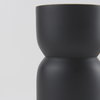 Malta Small Black Metal Candle Holder, Candles & Candle Holder by Mercana, 2.5" length x 2.5" width x 5" height thumbnail 8