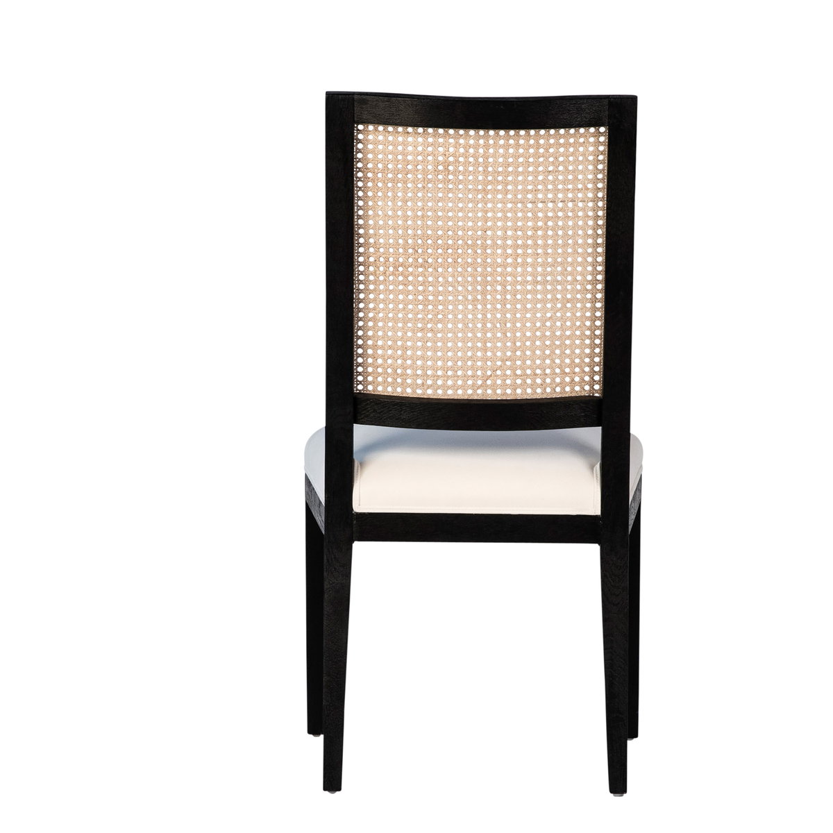 Norton Dining Chair Set of 2 Black, by Dovetail, 20" width x 39" height x 25.5" depth View 4