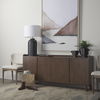 Leo 18.0L x 18.0W x 31.0H Black Hammered with White Fabric Shade Table Lamp thumbnail 1
